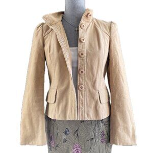 Vertical club Butter Yellow y2k Jacket Large Buttons Size Medium